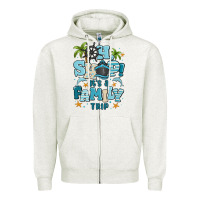 Oatmeal Heather oh ship its a family trip Zipper Hoodie - MaliasSmallBusiness
