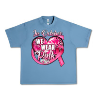 Pebble Blue in october we wear pink heart Urban Heavy Tee - JahusDesignShop