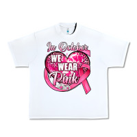 White in october we wear pink heart Urban Heavy Tee - JahusDesignShop