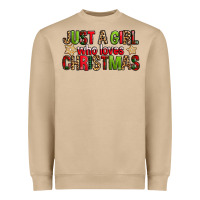 Mushroom just a girl who loves christmas with cookies Heavyweight Sweatshirt - FaDigitalArtStudio