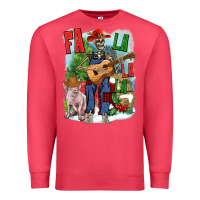 Cardinal Fa la la la skeleton farm Premium Sweatshirt - NancyCooperArtShop