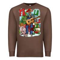 Chestnut Fa la la la skeleton farm Premium Sweatshirt - NancyCooperArtShop