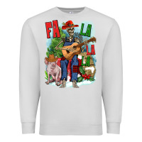 Dove Grey Fa la la la skeleton farm Premium Sweatshirt - NancyCooperArtShop