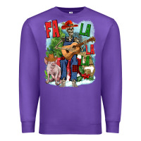 Purple Fa la la la skeleton farm Premium Sweatshirt - NancyCooperArtShop