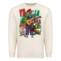 Sandshell Fa la la la skeleton farm Premium Sweatshirt - NancyCooperArtShop