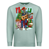 Seafoam Fa la la la skeleton farm Premium Sweatshirt - NancyCooperArtShop