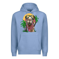 Colony Blue camel with oasis Premium Hoodie - BarkalooDesign