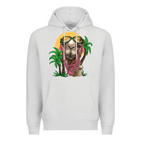 Dove Grey camel with oasis Premium Hoodie - BarkalooDesign