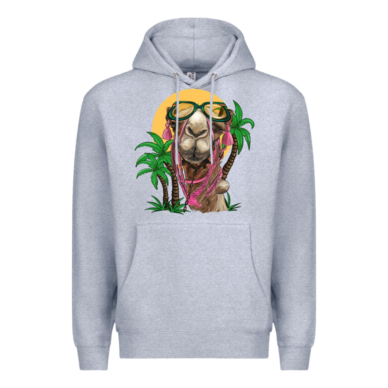 Camel With Oasis Premium Hoodie by BarkalooDesign | Teevron