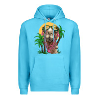 Ocean Blue camel with oasis Premium Hoodie - BarkalooDesign