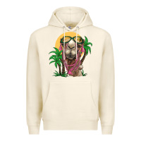 Tofu camel with oasis Premium Hoodie - BarkalooDesign