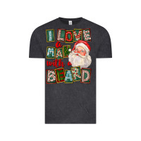 Vintage Black I Love A Man With A Beard Vintage Tee - FaDigitalArtStudio