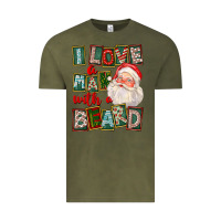 Vintage Olive I Love A Man With A Beard Vintage Tee - FaDigitalArtStudio
