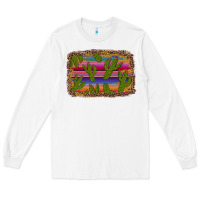 White cinco de mayo leopard frame Long Sleeve Tee - Artiststas