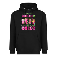 Black i run on coffee and christmas cheer Heavyweight Hoodie - MaliasSmallBusiness
