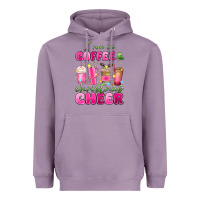 Lavender i run on coffee and christmas cheer Heavyweight Hoodie - MaliasSmallBusiness