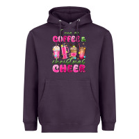 Plum i run on coffee and christmas cheer Heavyweight Hoodie - MaliasSmallBusiness