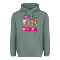 Sage i run on coffee and christmas cheer Heavyweight Hoodie - MaliasSmallBusiness