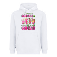 White i run on coffee and christmas cheer Heavyweight Hoodie - MaliasSmallBusiness
