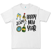 White happy new year 2024 Premium Tee - MaliasSmallBusiness