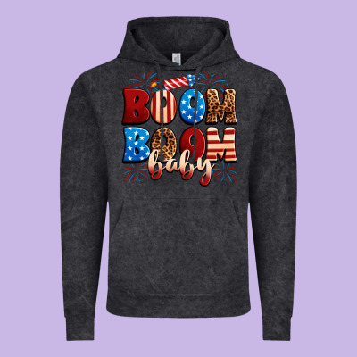 Boom Boom Baby Vintage Hoodie Designed By Neo Western