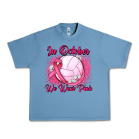 Pebble Blue in october we wear pink breast cancer valleybal Urban Heavy Tee - JahusDesignShop