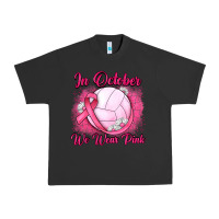 Pigment Black in october we wear pink breast cancer valleybal Urban Heavy Tee - JahusDesignShop