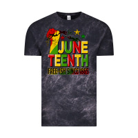 Cloud Black juneteenth fist free ish since 1865 Vintage Tee - HRA Design Shop