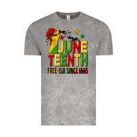 Cloud Rock juneteenth fist free ish since 1865 Vintage Tee - HRA Design Shop