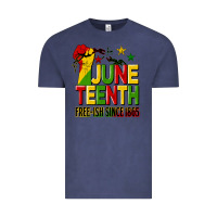 Vintage Denim juneteenth fist free ish since 1865 Vintage Tee - HRA Design Shop