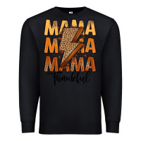 Black Thankful Mama Premium Sweatshirt - MaliasSmallBusiness