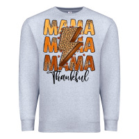 Heather Grey Thankful Mama Premium Sweatshirt - MaliasSmallBusiness