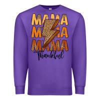 Purple Thankful Mama Premium Sweatshirt - MaliasSmallBusiness