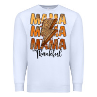 White Thankful Mama Premium Sweatshirt - MaliasSmallBusiness