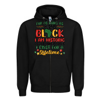 Black black history month malia Zipper Hoodie - MaliasSmallBusiness
