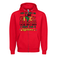 Red black history month malia Zipper Hoodie - MaliasSmallBusiness