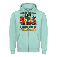 Seafoam black history month malia Zipper Hoodie - MaliasSmallBusiness
