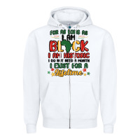 White black history month malia Zipper Hoodie - MaliasSmallBusiness
