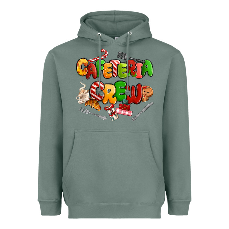 Christmas Cafeteria Crew Heavyweight Hoodie by MaliasSmallBusiness | Teevron