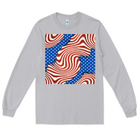 Moon Dust american flag seamless pattern Long Sleeve Tee - BundleAndBundleShop