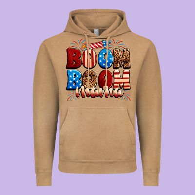 Boom Boom Mama Vintage Hoodie Designed By Neo Western