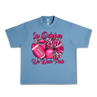 Pebble Blue in october we wear pink cheer with football breast Urban Heavy Tee - JahusDesignShop