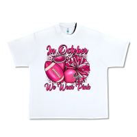 White in october we wear pink cheer with football breast Urban Heavy Tee - JahusDesignShop