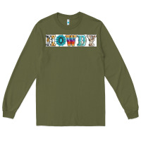 Army Green howdy Long Sleeve Tee - AdoDesignShop
