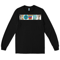 Black howdy Long Sleeve Tee - AdoDesignShop