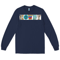 Navy howdy Long Sleeve Tee - AdoDesignShop