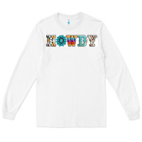 White howdy Long Sleeve Tee - AdoDesignShop