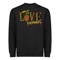 Black love summer pinapple Heavyweight Sweatshirt - CowhideDigitalArt