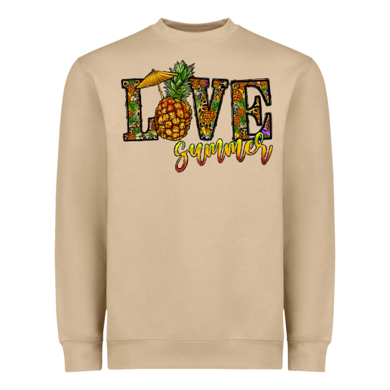 Love Summer Pinapple Heavyweight Sweatshirt by CowhideDigitalArt | Teevron