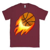 Burgundy basketball Classic Tee - JahusDesignShop